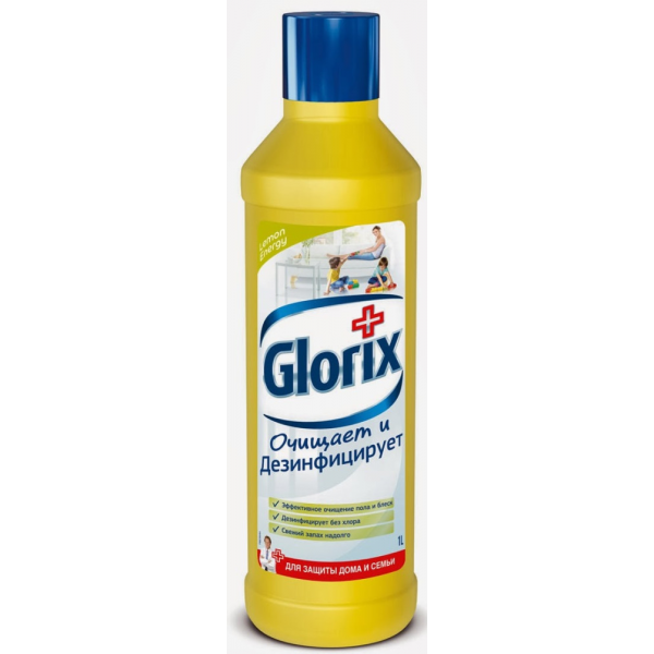 Средство для мытья пола универсальное GLORIX, 1000мл(работаем с юр лицами и ИП) - фото 1 - id-p113243468