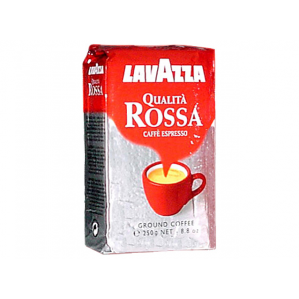 Кофе молотый Lavazza Qualita Rossa, 250 гр, вакуумная упаковка(работаем с юр лицами и ИП) - фото 1 - id-p113243585