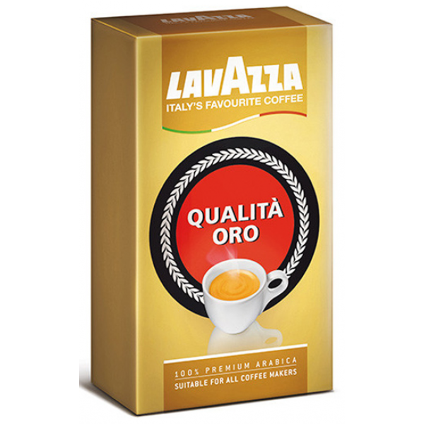 Кофе молотый Lavazza Qualita Oro, 250г., вакуумная упаковка(работаем с юр лицами и ИП) - фото 1 - id-p113243587