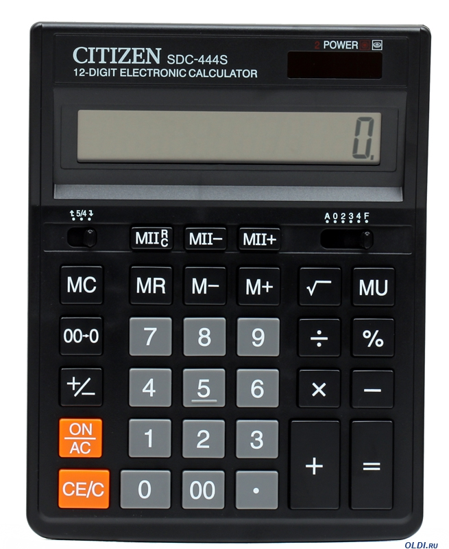Калькулятор настольн, 12 разр., дв. питание, 2 памяти, черный корпус, разм.199*153*30 мм, карт.упак., - фото 1 - id-p113243627