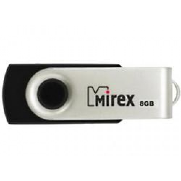 USB флэш-накопитель Mirex SWIVEL BLACK 8GB(работаем с юр лицами и ИП)