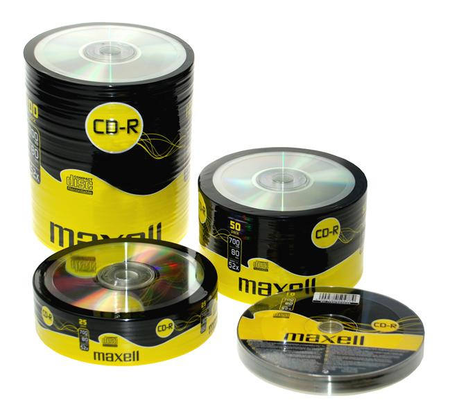 Диск CD-R 700Mb Maxell 52x в пленке по 100 шт(работаем с юр лицами и ИП) - фото 1 - id-p113244054