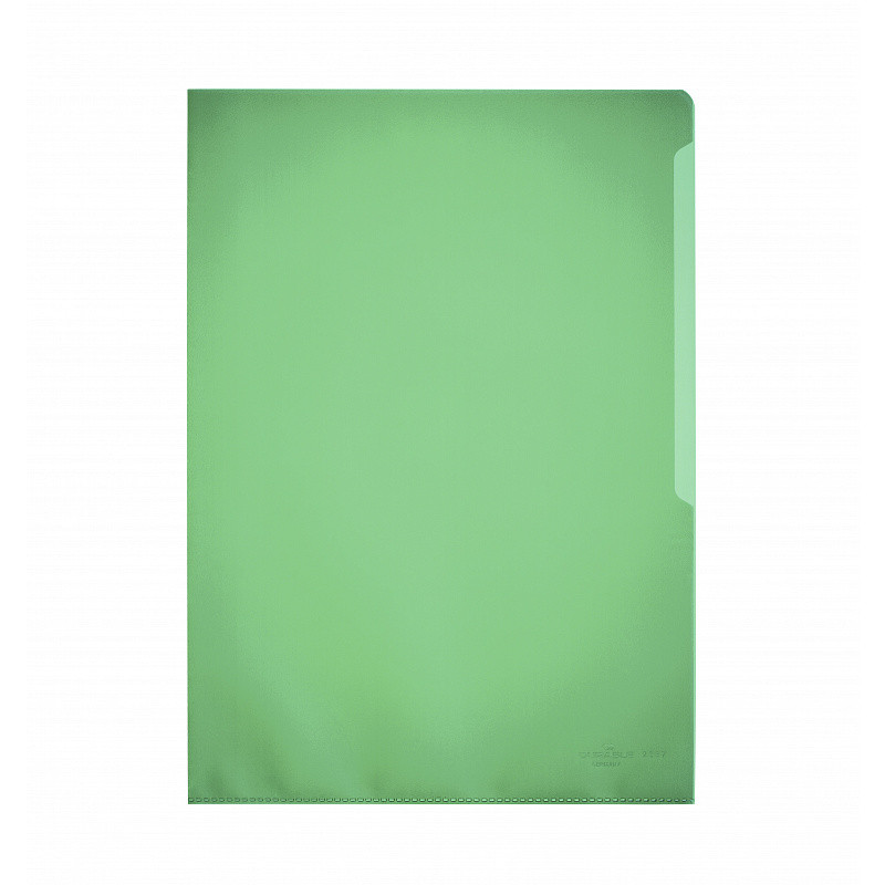 Папка-уголок Durable, A4, 120 микрон, глянец, полипропилен, цвет зеленый(работаем с юр лицами и ИП) - фото 1 - id-p113244628