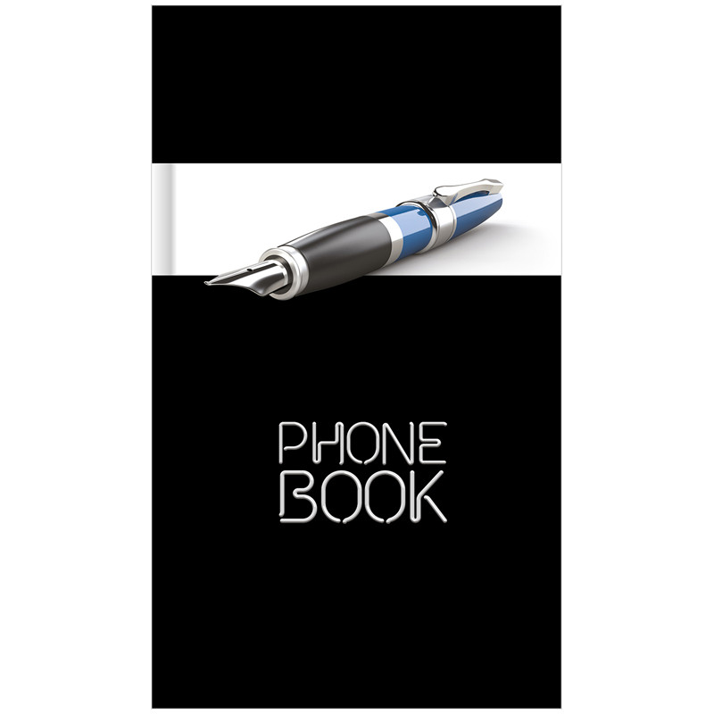 Телефонная книга А5, 80л., 7БЦ, "Офис. Престиж", выборочный уф-лак, с высечкой, арт. 227274