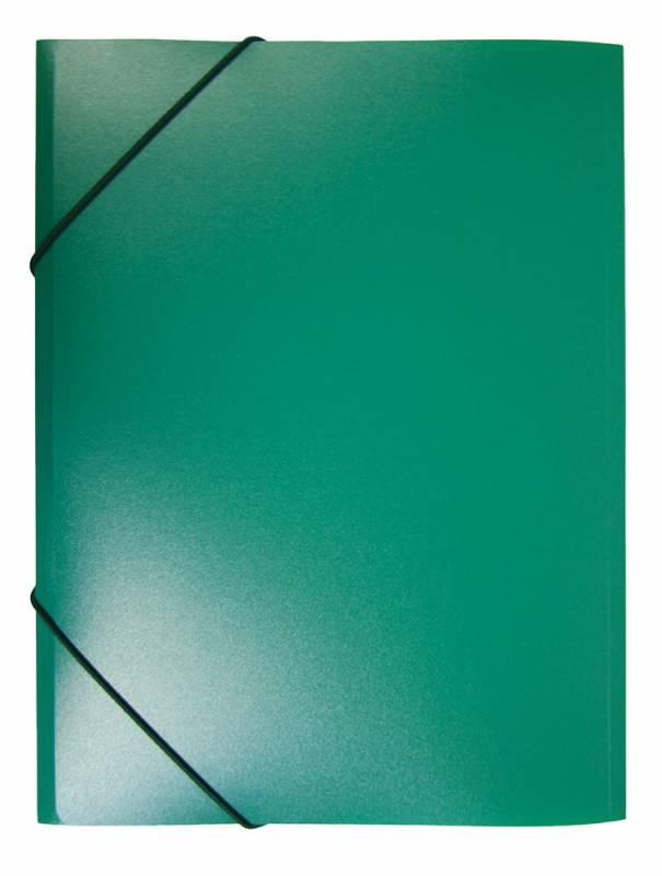 Папка на резинке Бюрократ -PR05 A4 пластик кор. 30мм 0.5мм, цвет зеленый(работаем с юр лицами и ИП)