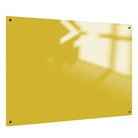 Доска стеклянная магнитно-маркерная Classic Boards BMG96, 90х60см, арт. GB9060, цвет желтый(работаем с юр