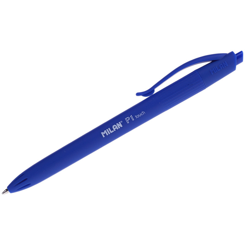 Ручка шариковая автоматическая Milan "P1touch" синяя, 1,0мм, софттач 176510925(работаем с юр лицами и ИП)