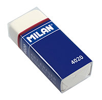 Ластик Milan "4020", прямоугольный, синтетический каучук, картонный держатель, 55*23*13мм, CMM4020(работаем с, фото 1