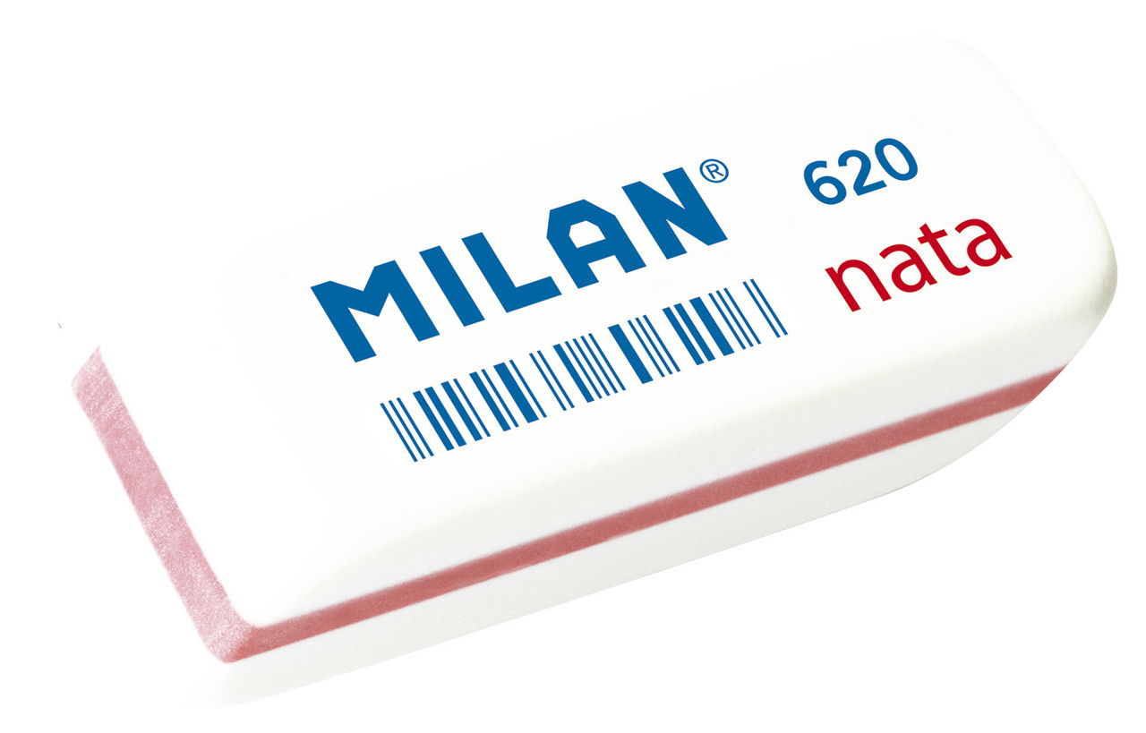 Ластик Milan "Nata 620", cкошенный, пластик, 56*19*12мм, арт. CPM620(работаем с юр лицами и ИП) - фото 1 - id-p113244955