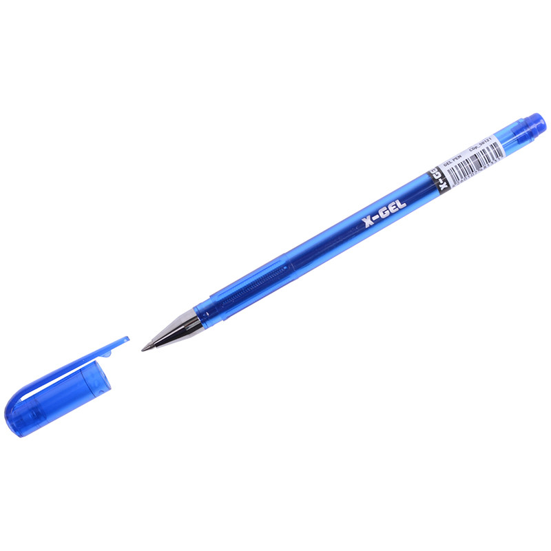 Ручка гелевая Berlingo "X-Gel" синяя, 0,5мм, трехгран. CGp_50121(работаем с юр лицами и ИП) - фото 1 - id-p113245016