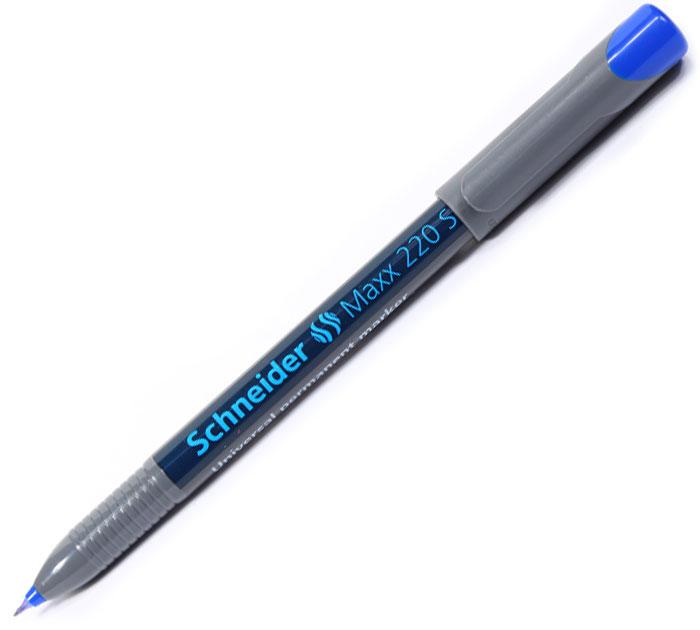Маркер Schneider ОНР 220 S  перманент 0,4 мм, цвет синий(работаем с юр лицами и ИП)