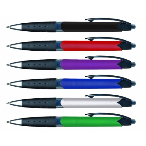 Ручка шариковая автоматическая D510, 0.7 мм, с резиновым держателем, GRANIT(работаем с юр лицами и ИП) - фото 1 - id-p113245342