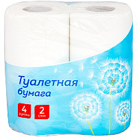 Бумага туалетная OfficeClean, двухслойная, 4 рул./уп.(работаем с юр лицами и ИП)