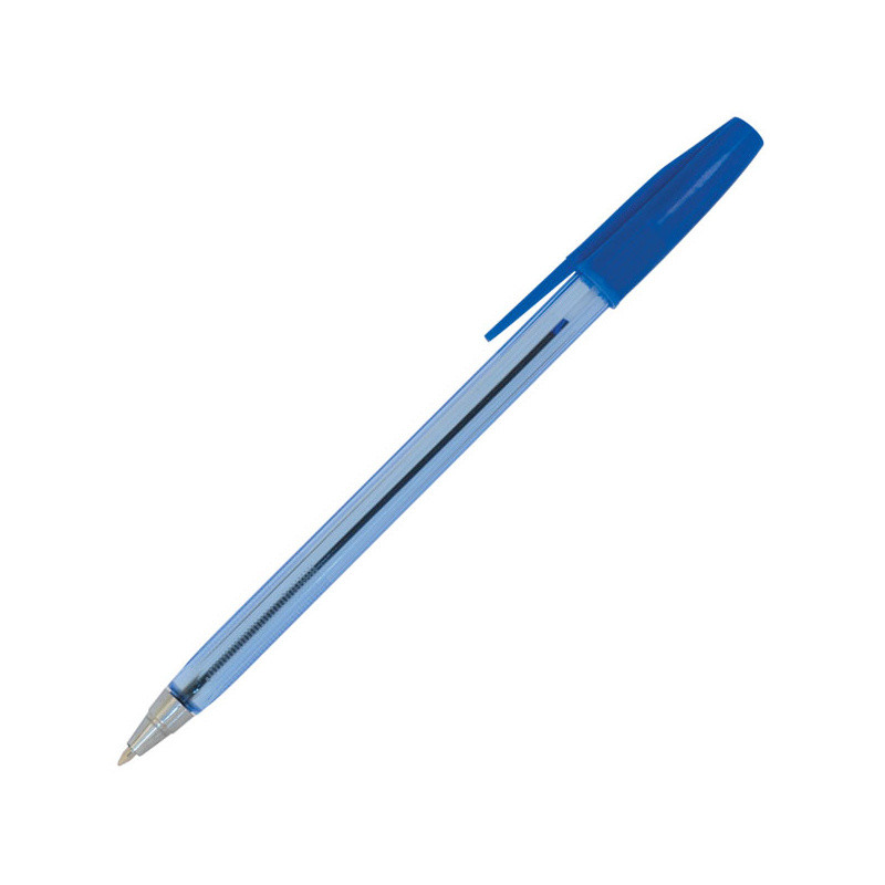 Ручка шариковая, 0.7 мм, прозрачный корпус, синяя, арт. SBP101/BU(работаем с юр лицами и ИП)