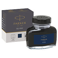 Чернила для перьевых ручек QUINK, флакон 57 мл, сине-черного цвета, арт. PARKER-1950378(работаем с юр лицами и