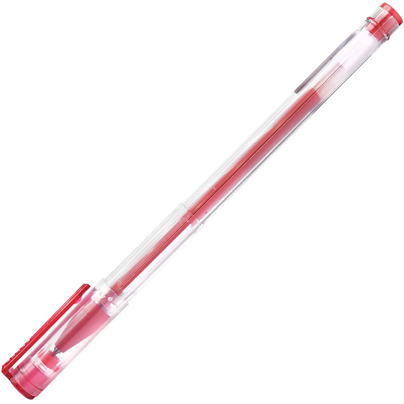 Ручка гелевая, пластиковый корпус, 0,6мм, арт. IGP600, цвет красный(работаем с юр лицами и ИП) - фото 1 - id-p113245474