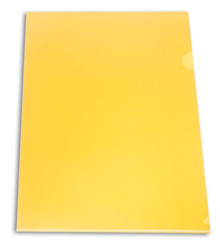 Папка-уголок Бюрократ -E310 A4 пластик 0.18мм , цвет желтый(работаем с юр лицами и ИП) - фото 1 - id-p113245491