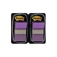 Закладки-ярлычки POST-IT, на полимерн. основе, фиолетовые, 25,4ммx43,2 мм, 100 шт., арт.680-PU2(работаем с юр