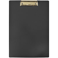 Планшет с зажимом OfficeSpace А4, пластик, цвет черный(работаем с юр лицами и ИП)
