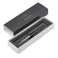 Ручка шариковая JOTTER Royal Blue CT, синий корпус из нерж.стали, колпачок и клип из нерж.стали,син черн