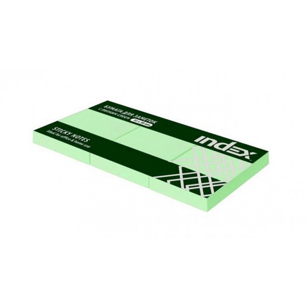 Бумага для заметок с липким слоем, разм. 51х38 мм, 100 л., 1шт., цвет светло-зеленый(работаем с юр лицами и