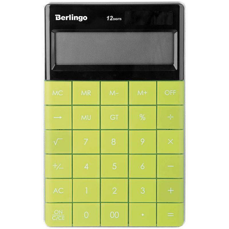 Калькулятор настольный 12 разрядов, двойное питание, 165*105*13 мм, цвет зеленый(работаем с юр лицами и ИП) - фото 1 - id-p113247146