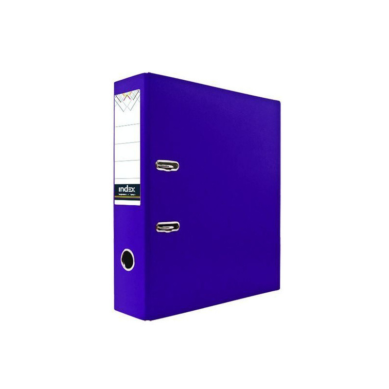 Папка-регистратор 75 мм, PVC, арт. IND 8/24 PVC, цвет фиолетовый(работаем с юр лицами и ИП) - фото 2 - id-p113247212