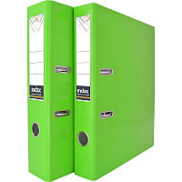 Папка-регистратор COLOURPLAY, 50 мм, ламинированная, неоновая, цвет зеленый(работаем с юр лицами и ИП)