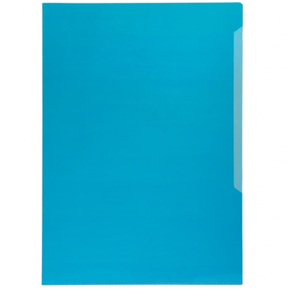 Папка-уголок Durable, A4, 180 микрон, глянец, полипропилен, цвет синий(работаем с юр лицами и ИП) - фото 1 - id-p113247264