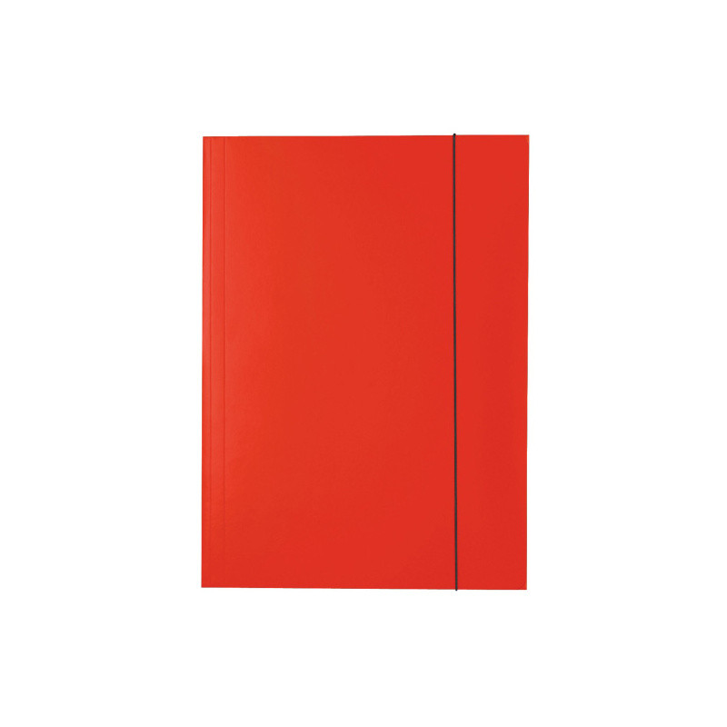 Папка на резинках ESSELTE, ф.А4, лакированный картон (400 г/м2), цвет красный(работаем с юр лицами и ИП)