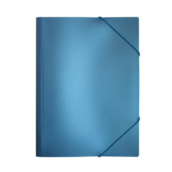 Папка на резинках METALLIC ф. А4, 0,5мм, цвета в ассортименте, арт. IPF311C, цвет синий(работаем с юр лицами и - фото 1 - id-p113247296