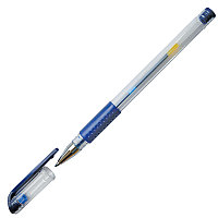 Ручка гелевая, 0,5 мм, резиновый упор, цвет синий(работаем с юр лицами и ИП)