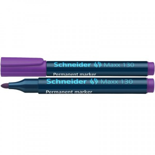 Маркер Schneider 130 перманентный 1-3 мм, цвет фиолетовый(работаем с юр лицами и ИП) - фото 1 - id-p113247524