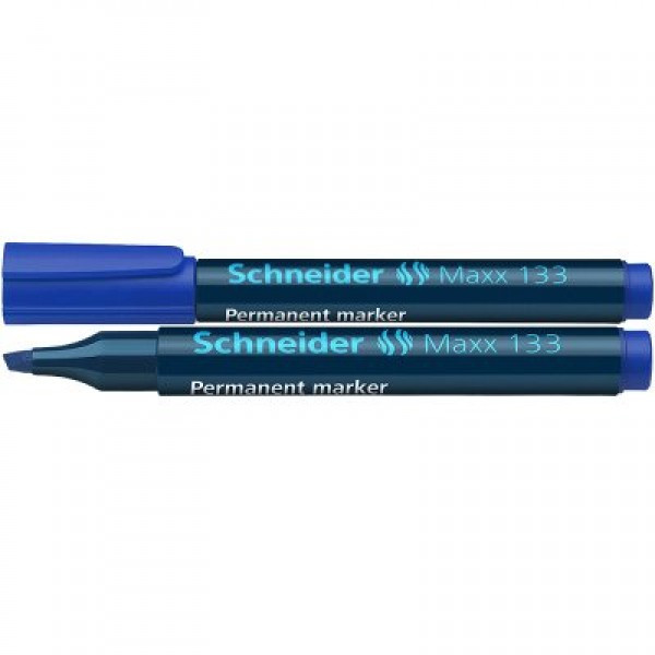 Маркер Schneider 133 перманентный 1-4 мм, цвет синий(работаем с юр лицами и ИП)
