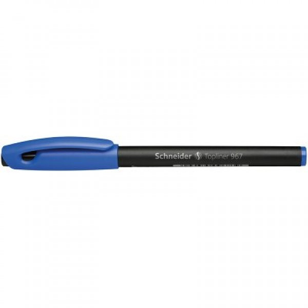 Ручка капиллярная Schneider Topliner 967 0,4 мм ( фетровый наконечник ), цвет синий(работаем с юр лицами и ИП)