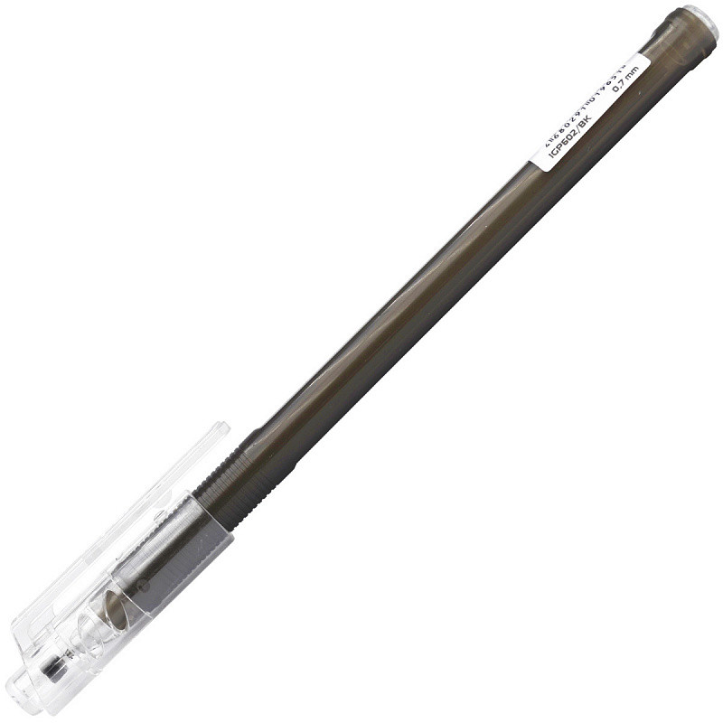 Ручка гелевая, пластиковый корпус, 0,5мм, арт. IGP602, цвет черный(работаем с юр лицами и ИП) - фото 1 - id-p113247590
