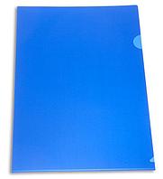 Папка-уголок Бюрократ -E310/1BLU A4 пластик 0.18мм синий(работаем с юр лицами и ИП)