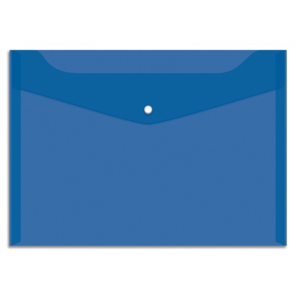 Папка-конверт на кнопке OfficeSpace А4, 150мкм, цвет синий(работаем с юр лицами и ИП) - фото 1 - id-p113247603