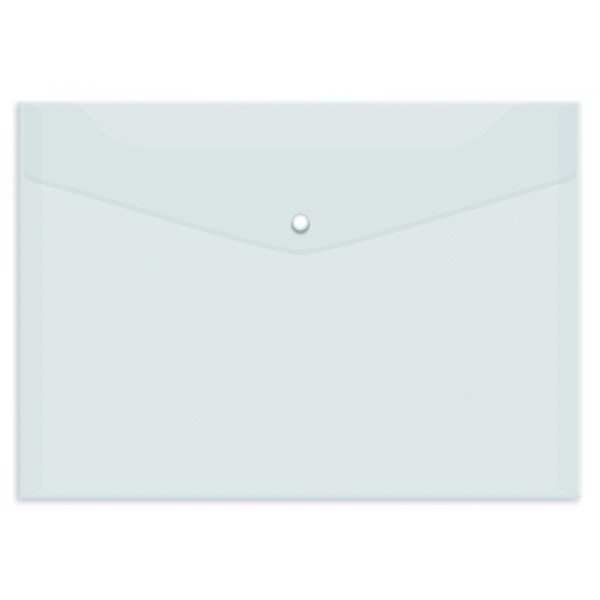 Папка-конверт на кнопке OfficeSpace А4, 150мкм, прозрачная(работаем с юр лицами и ИП) - фото 1 - id-p113247604
