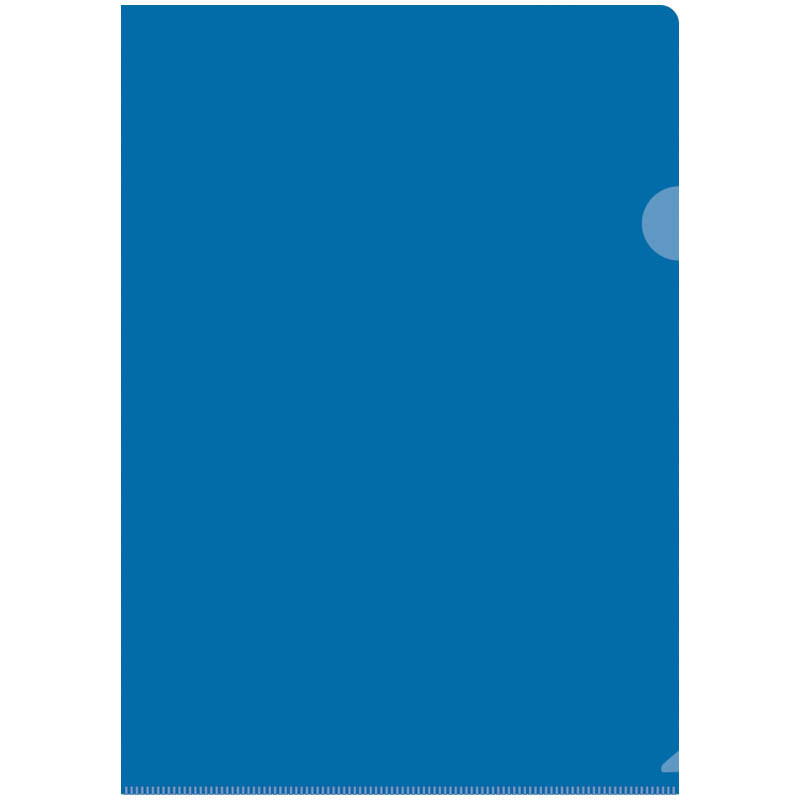 Папка-уголок OfficeSpace, А4, 150мкм, цвет синий(работаем с юр лицами и ИП)