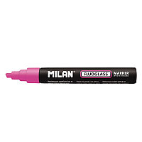 Маркер меловой Milan "Fluoglass", 2-4 мм, водная основа, цвет розовый(работаем с юр лицами и ИП)