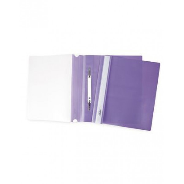 Папка-скорошиватель А5 формат!!! Hatber, пластик, ф. А5, 140/180мкм, цвет фиолетовый(работаем с юр лицами и - фото 1 - id-p113247677