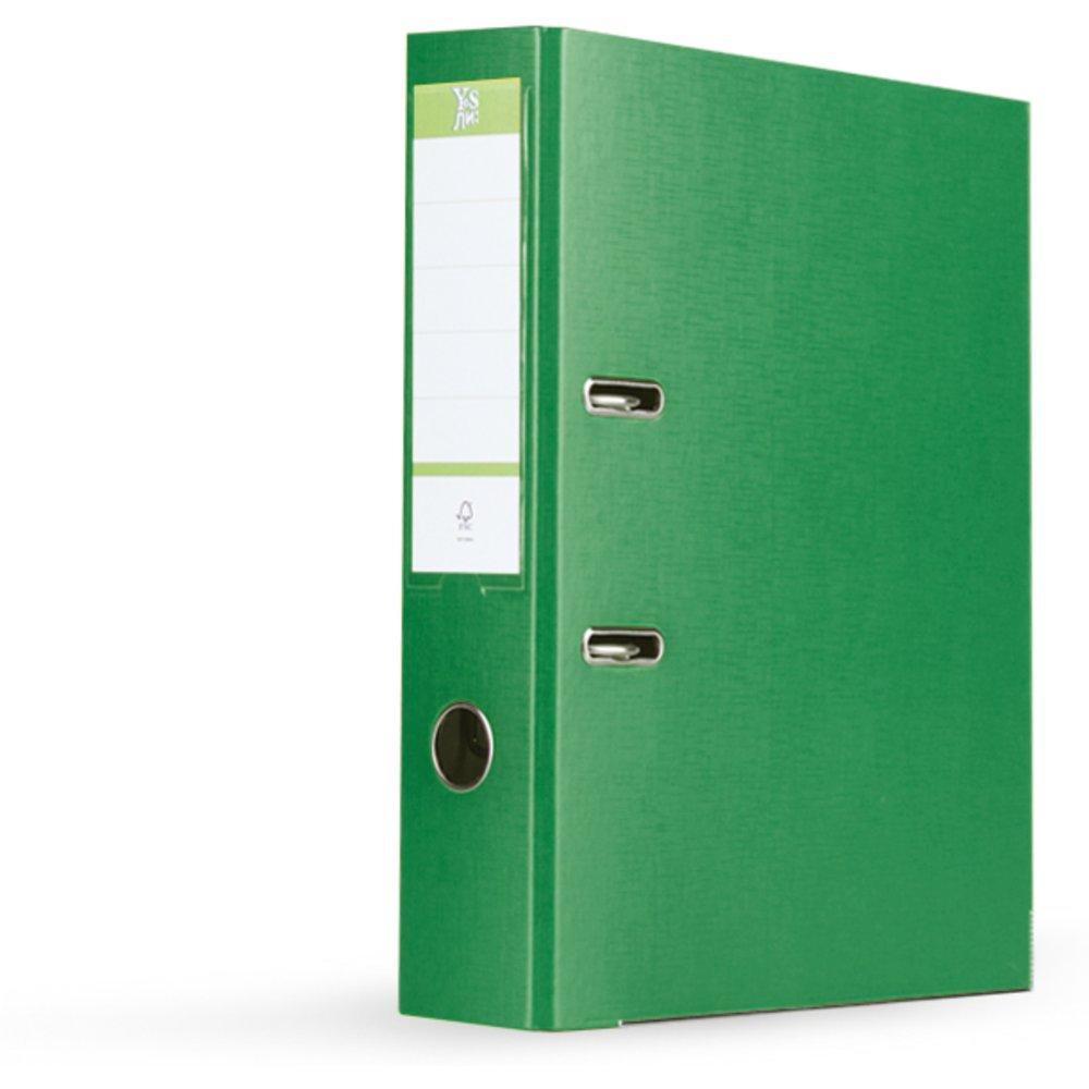 Папка-регистратор 75 мм, А4, ПВХ Эко, YESЛи, цвет зеленый(работаем с юр лицами и ИП) - фото 1 - id-p113247685