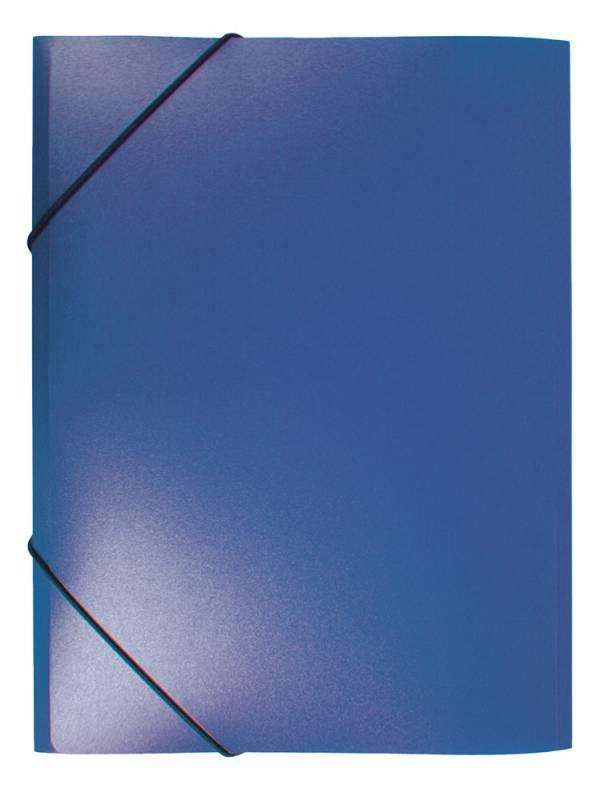 Папка на резинке Бюрократ -PR05 A4 пластик кор. 30мм 0.5мм, цвет синий(работаем с юр лицами и ИП)