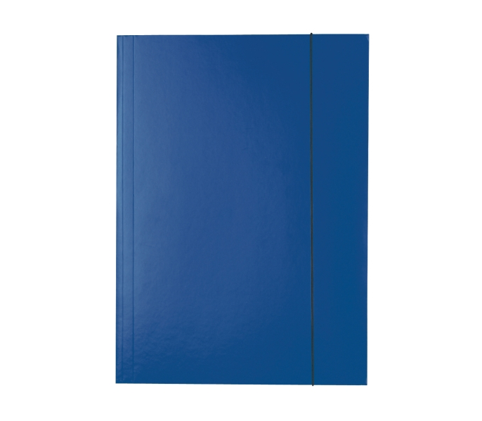 Папка на резинках ESSELTE, ф.А4, лакированный картон (400 г/м2), цвет темно-синий(работаем с юр лицами и ИП) - фото 1 - id-p113247693