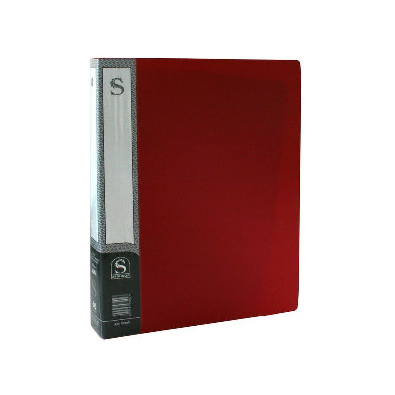Папка с 60 файлами, форзац, ф.А4, ассорти, арт.SDB60/ASS, цвет красный(работаем с юр лицами и ИП) - фото 1 - id-p113247723
