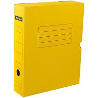 Короб архивный с клапаном, микрогофрокартон, 75мм, цвет желтый(работаем с юр лицами и ИП)