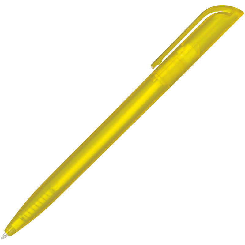 Авторучка шариковая, желтый корпус, арт. SLP027-YL(работаем с юр лицами и ИП) - фото 1 - id-p113247836
