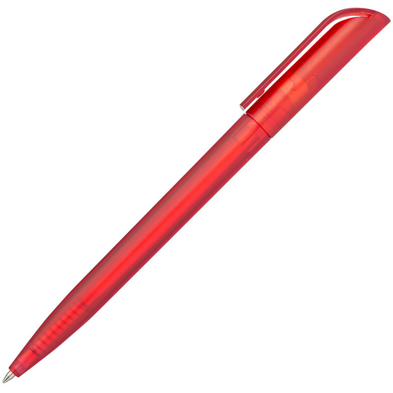 Авторучка шариковая, красный корпус, арт. SLP027-RD(работаем с юр лицами и ИП)