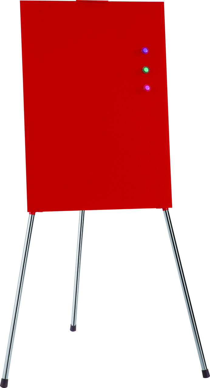 Флипчарт стеклянный магнитно-маркерный Classic Boards BMF96-VM/G, 90x60см (красный), - фото 1 - id-p113247877